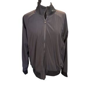 Athleta Women's Black Brooklyn Bomber Jacket  Size Large